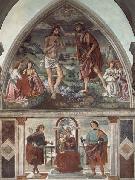 Domenicho Ghirlandaio Taufe Christ und Thronende Madonna mit den Heiligen Sebastian und julianus Germany oil painting artist